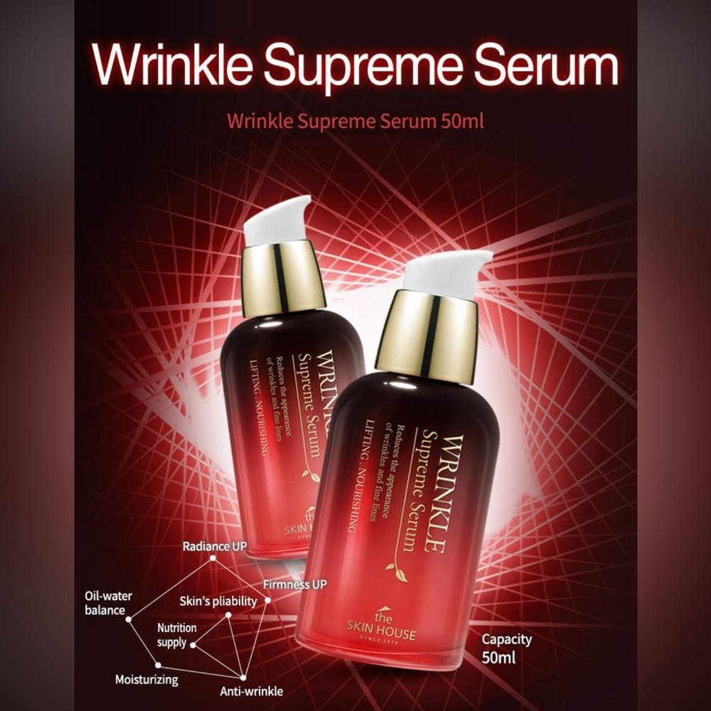 The SKIN HOUSE Wrinkle Supreme Serum (Sealed & Unused)